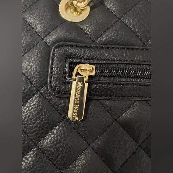 Montana West MEDIUM Tote Bag for Women Quilted Chain Handbags Shoulder Purse - Picture 7 of 10